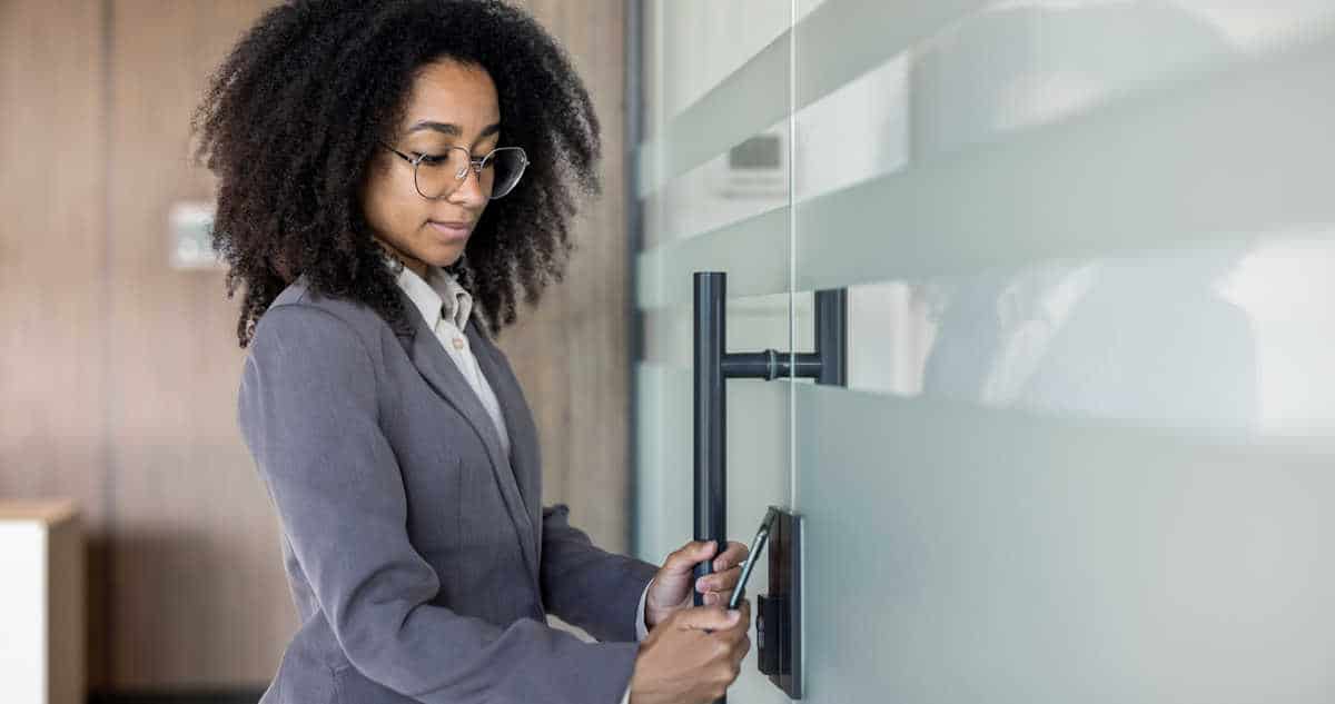 ABF Security - Office Door Access Control Fire truck in motion